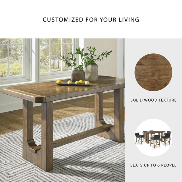 Counter Height Dining Table – Dark Brown