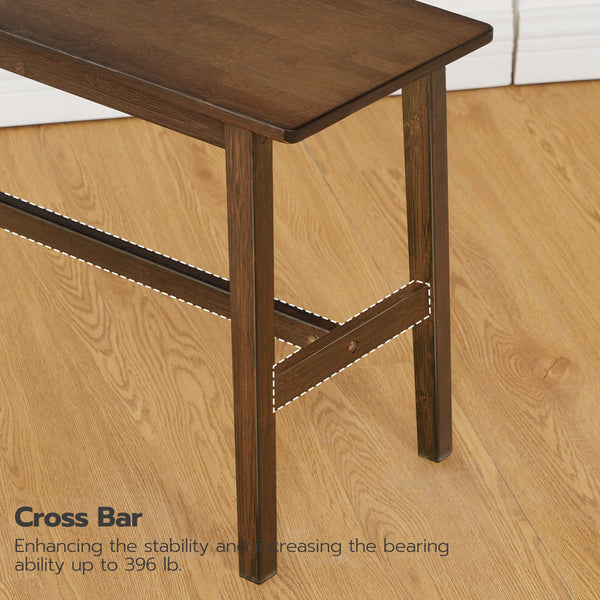 Bamboo Dining Bench – Farmhouse Kitchen & Entryway Seat