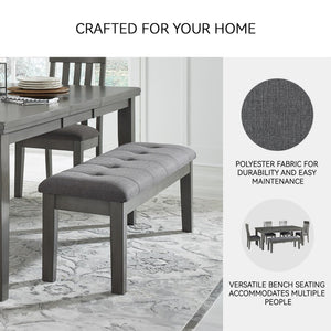Upholstered Dining Bench with Wood Frame