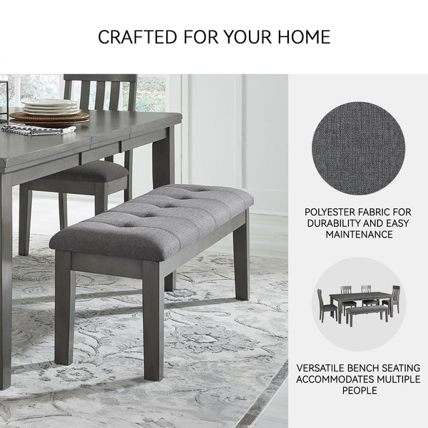 Upholstered Dining Bench with Wood Frame