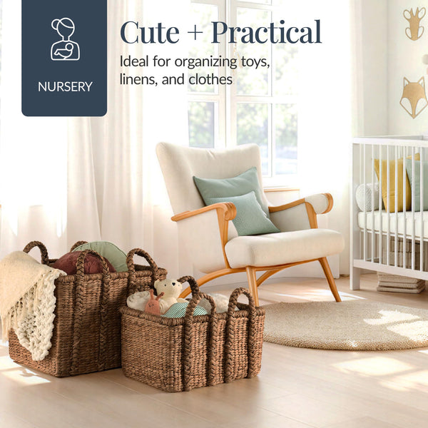 3-Piece Woven Storage Baskets Set
