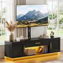59" TV Stand with Swivel Mount & LED Lighting