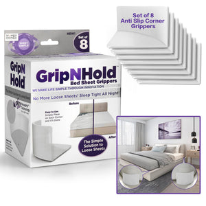 360° Bed Sheet Holder – Non-Slip Sheet Tightener & Corner Gripper