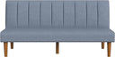 Convertible Futon Sofa Bed – Gray Woven