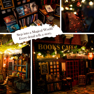 DIY Book Nook Miniature Kit with LED Lights