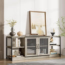 65-75 Inch Farmhouse TV Stand with Storage Cabinet