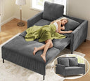 Corduroy Convertible Loveseat Sleeper Sofa Bed – 47" Pull-Out Couch