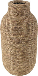 Seagrass Handmade Decorative Vase – Tall Wrapped Centerpiece