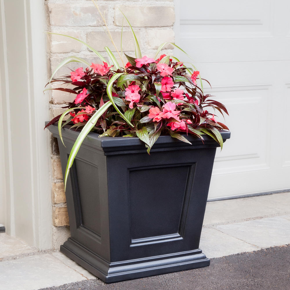 16-Inch Square Self-Watering Planter