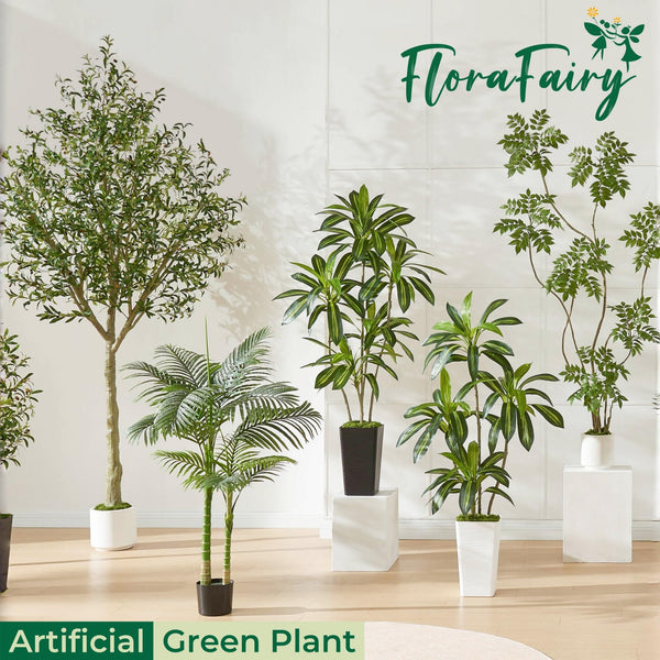 Artificial Sumac Tree with Pot – Tall Faux Indoor Plant