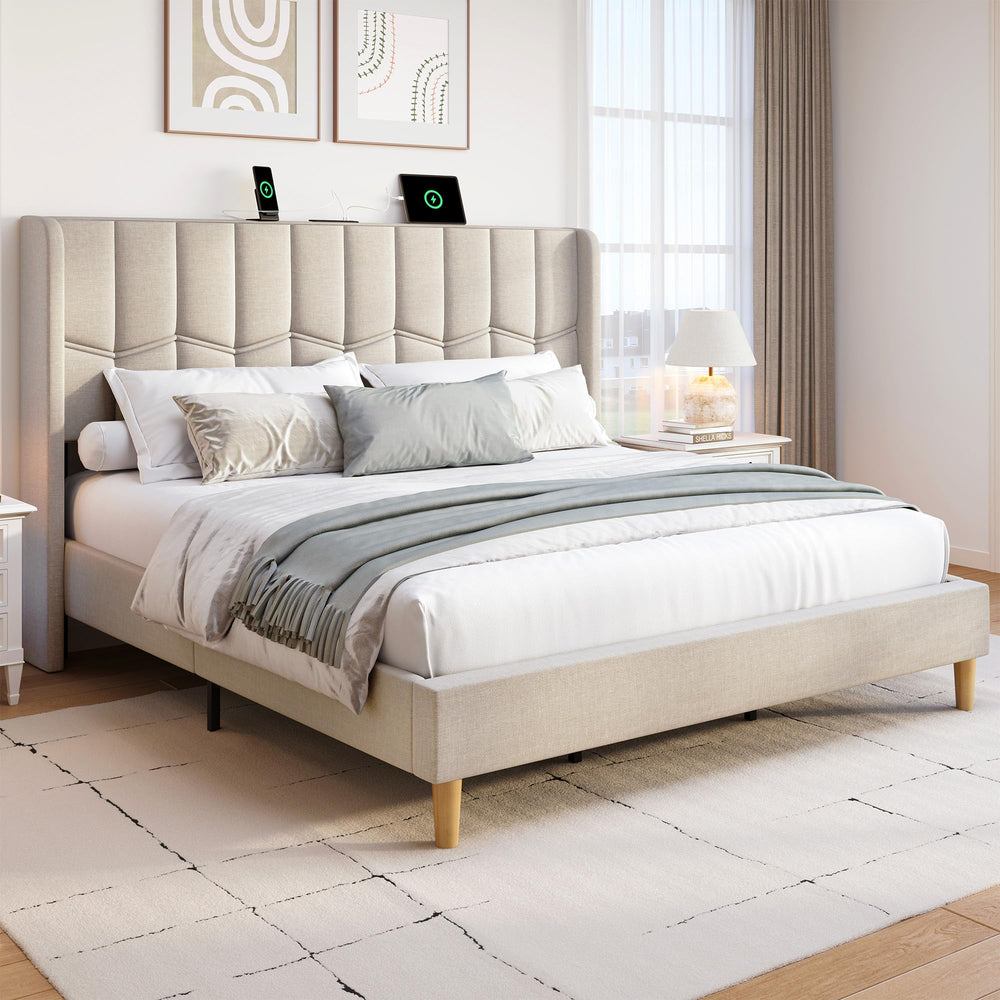 Cream Geometric Area Rug – Polypropylene, Machine Made, Multiple Sizes