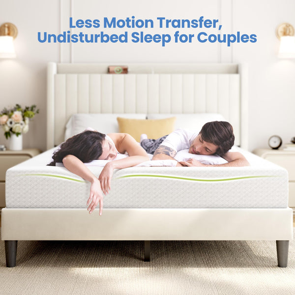 Gel Memory Foam Mattress | Green Tea Infused | CertiPUR-US | Twin, Full, Queen