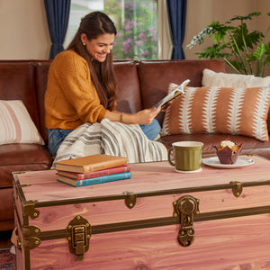 Cedar Storage Chest with Antique Brass Hardware