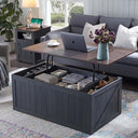 Lift Top Coffee Table with Sliding Barn Door