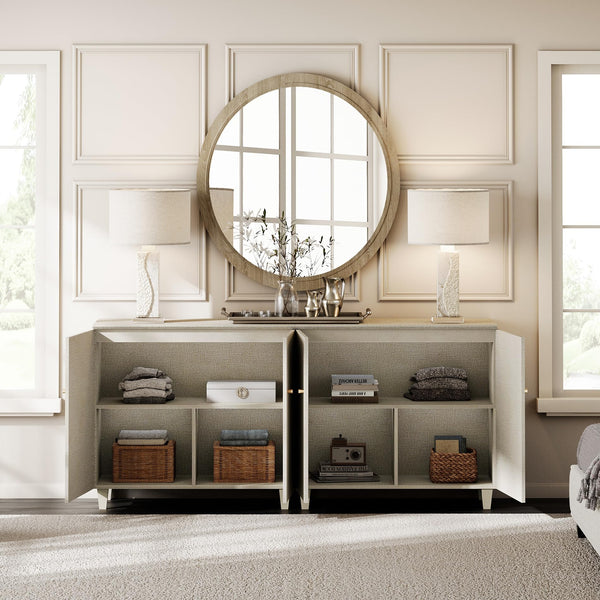 Extra Wide 6-Drawer Dresser with 4 Doors & Storage Compartments