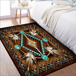Southwestern Aztec Area Rug – Washable, Non-Slip, Multi-Size