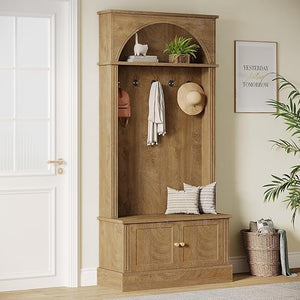 Hall Tree with Storage Bench & Coat Rack