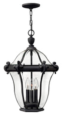 Three-Light Outdoor Hanging Lantern Pendant