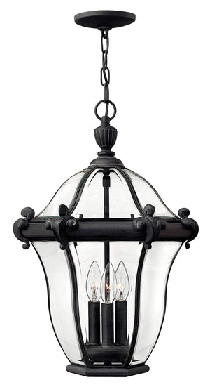 Three-Light Outdoor Hanging Lantern Pendant