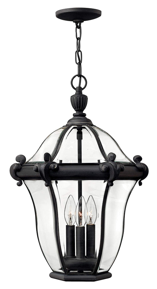 Three-Light Outdoor Hanging Lantern Pendant