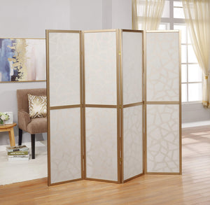 4-Panel Folding Room Divider Screen