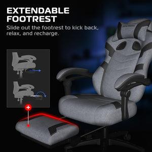 Ergonomic Gaming Chair with Footrest & Lumbar Support