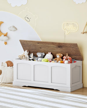 Storage Chest Bench with Lift Lid and Safety Hinge