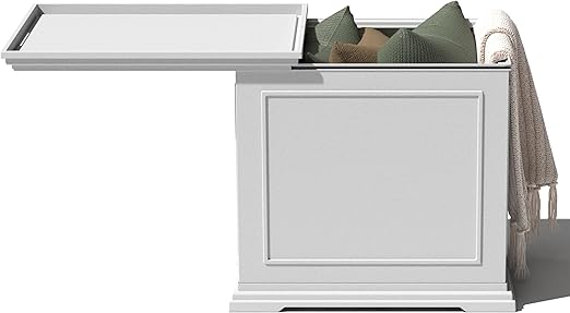 2-in-1 Outdoor Side Table with Storage Tray