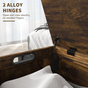 Storage Chest with Safety Hinges & Cut-Out Handles — 39.4"