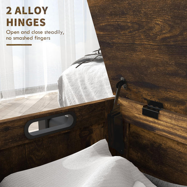 Storage Chest with Safety Hinges & Cut-Out Handles — 39.4"