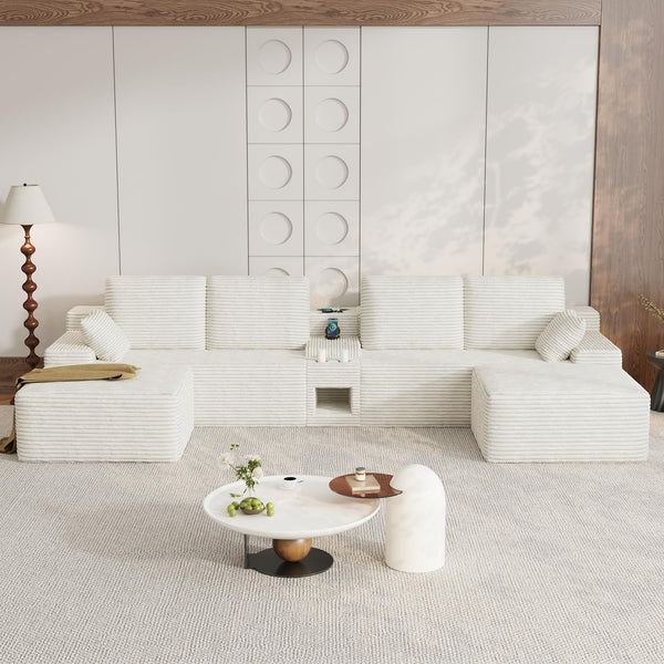 150" U-Shaped Modular Sectional Sofa