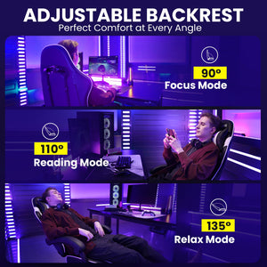Gaming Chair with Footrest