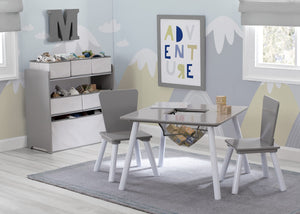 Toddler Playroom Set with Toddler Bed – Table, Chairs, Toy Organizer & Bed Bundle