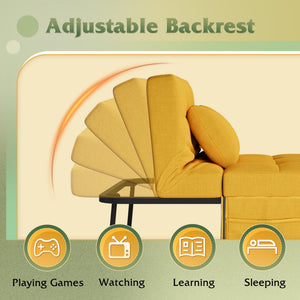 4-in-1 Convertible Folding Ottoman Sleeper Chair
