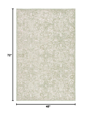 Hand-Tufted Wool Area Rug – 4x6 Rectangular