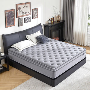 Full Size Hybrid Mattress 12 Inch with Pocket Springs & Gel Memory Foam