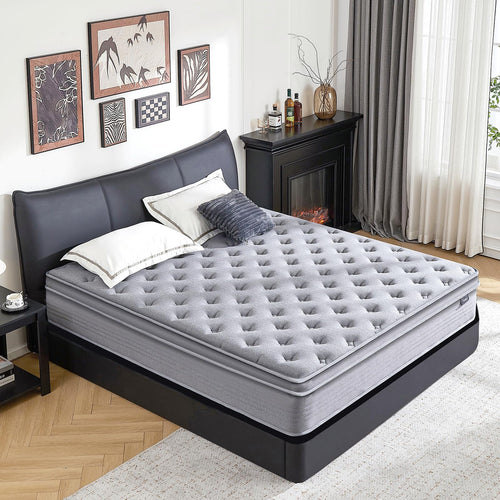 Full Size Hybrid Mattress 12 Inch with Pocket Springs & Gel Memory Foam