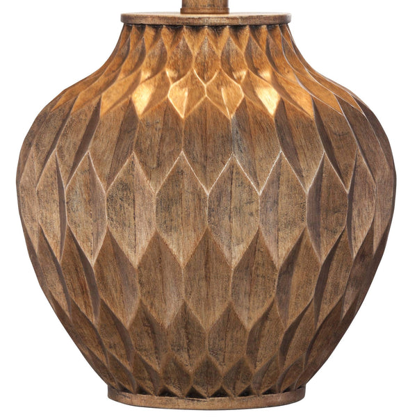 Bronze Urn Accent Table Lamp with Drum Shade