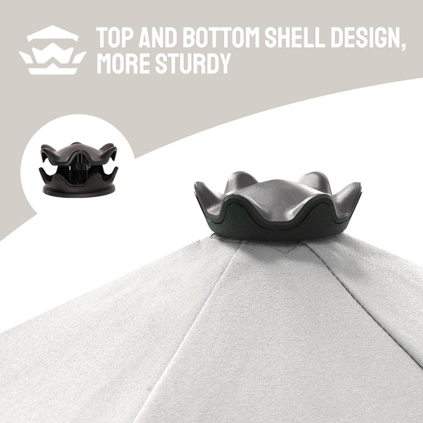 9 Ft Patio Umbrella with Push Button Tilt & UV Protection