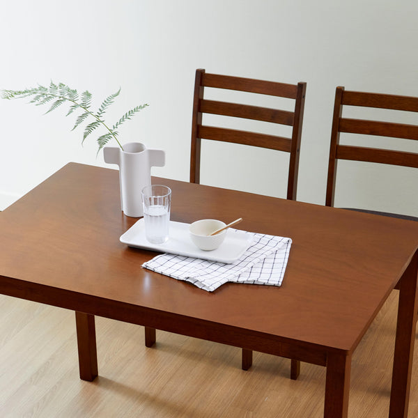 5-Piece Modern Farmhouse Solid Wood Dining Table Set for 4