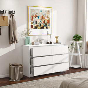 6-Drawer Double Dresser with Deep Storage