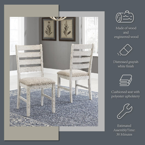 Farmhouse Dining Chair Set of 2 – Ladderback Wood