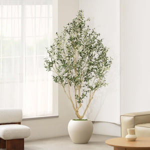 Artificial Olive Tree with Lifelike Fruits