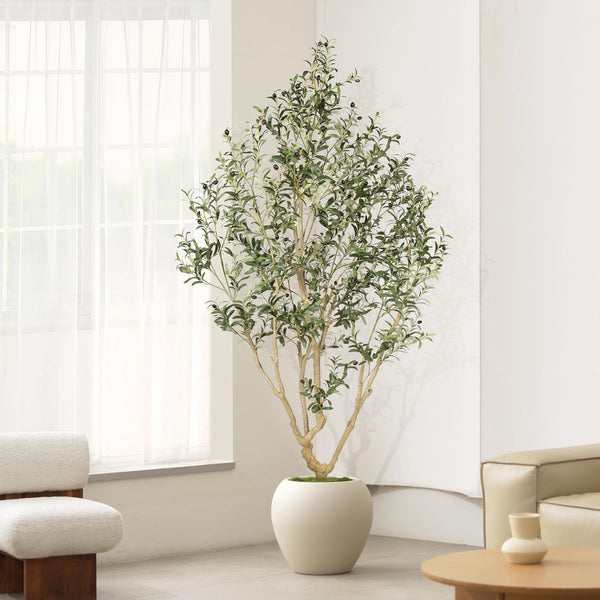 Artificial Olive Tree with Lifelike Fruits