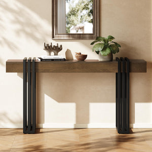 63" Console Table with Charging Station