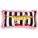 Gloria Alligator Lumbar Throw Pillow – Cotton, 11x22
