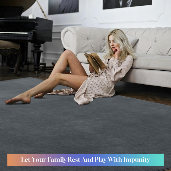 Large Area Rug 12x15 ft – Non-Slip, Non-Shedding, Machine Washable