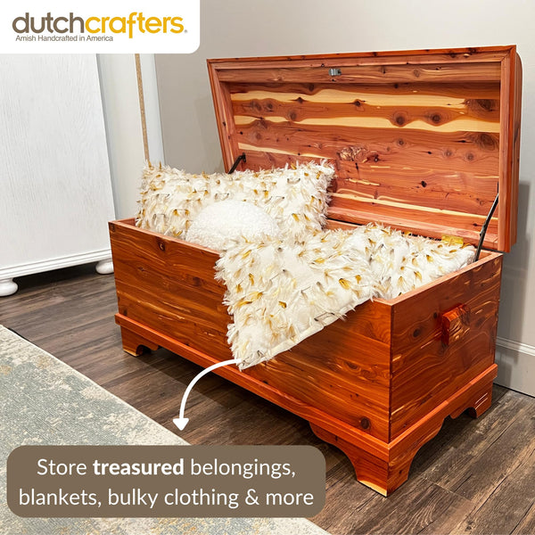 Cedar Hope Chest with Blanket Storage