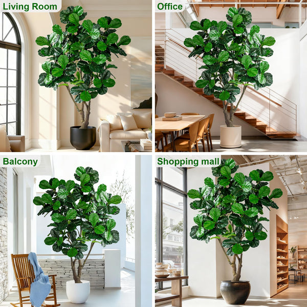 Artificial Fiddle Leaf Fig Tree with Pot