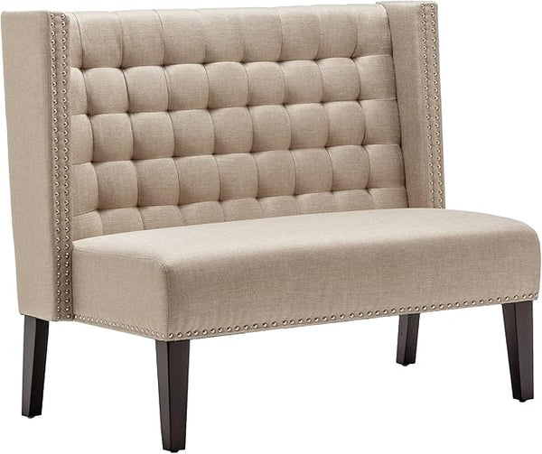 Modern Loveseat Settee Bench with Back